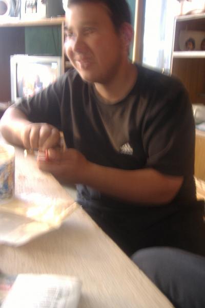 le maniment de la rouleuse  par mon fils Dim