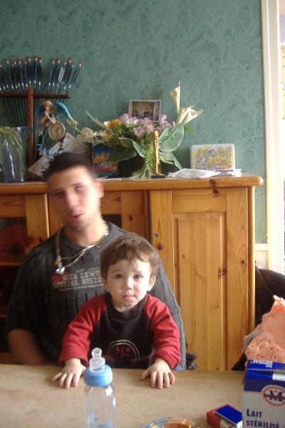 Maxence  et son papa