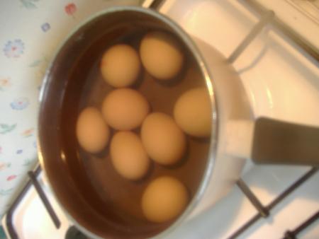 Pr�paration : oeufs en sauce blanche