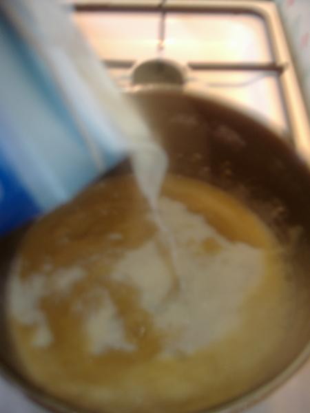 verser dans cette pr�paration le lait