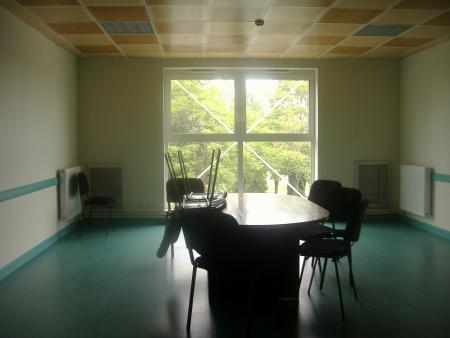 Un salon au couleur vert �a sortie aux chambres verte du premier �tage 